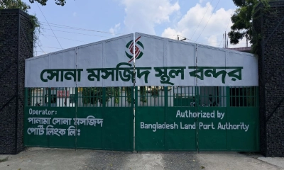 সোনামসজিদ স্থলবন্দরে ৮ দিন আমদানি-রপ্তানি বন্ধ