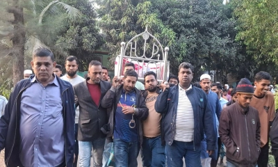 প্যারোলে মুক্তি পেয়ে বাবার জানাজায় অংশ নিলেন নিষিদ্ধ ছাত্রলীগ নেতা