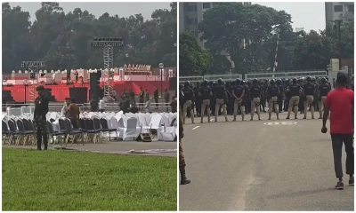 পুরো সংসদ ভবন ঘিরে রেখেছে নিরাপত্তা বাহিনী