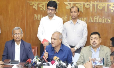 নির্বাচনের আগে আইনশৃঙ্খলা পরিস্থিতি খারাপ হওয়ার শঙ্কা নেই: স্বরাষ্ট্র উপদেষ্টা