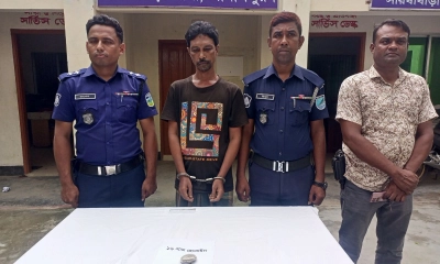সরিষাবাড়ীতে হেরোইনসহ ১৯ মামলার আসামি গ্রেপ্তার
