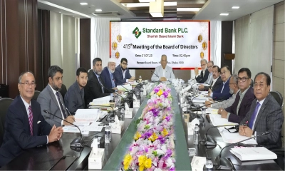 স্ট্যান্ডার্ড ব্যাংক পিএলসির ৪১৫তম বোর্ড সভা অনুষ্ঠিত
