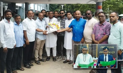 নির্বাচনের ৪ বছর পর শপথ নিলেন ইউপি চেয়ারম্যান