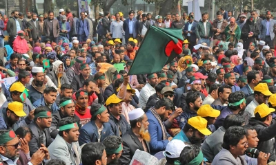 থালা-বাটি হাতে আজ ‘ভুখা মিছিল’ করবেন শিক্ষকরা