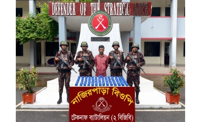 টেকনাফে বিজিবির পৃথক দুই অভিযানে ২ লাখ ৯০ হাজার ইয়াবা উদ্ধার, আটক ২