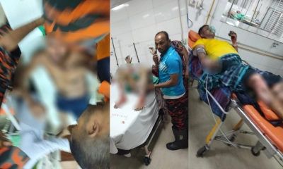 টঙ্গীতে অগ্নিকাণ্ডের ঘটনায দগ্ধদের হাসপাতালে নেওয়া হয়েছে। ছবি- রূপালী বাংলাদেশ
