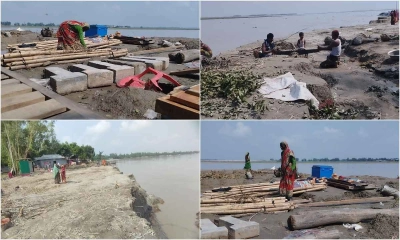 দুধকুমারের ভাঙনে অর্ধশতাধিক পরিবার বাস্তুহারা। ছবি- রূপালী বাংলাদেশ