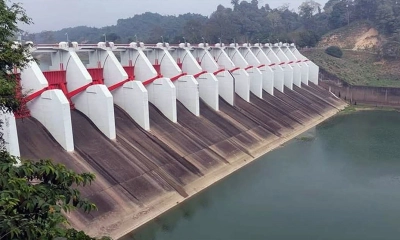 বন্ধ করা হলো কাপ্তাই বাঁধের ১৬ জলকপাট