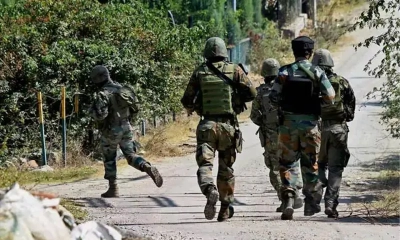 কুলগাম জেলায় ভারতীয় সেনাবাহিনীর অভিযান। ছবি- সংগৃহীত