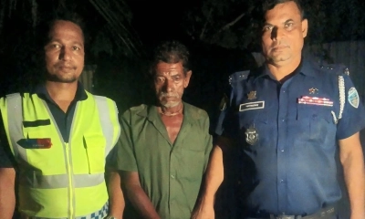 ব্রাহ্মণবাড়িয়ায় বৈঠা দিয়ে জেলে হত্যার অভিযোগে ১ জনকে গ্রেপ্তার করে পুলিশ। ছবি- রূপালী বাংলাদেশ