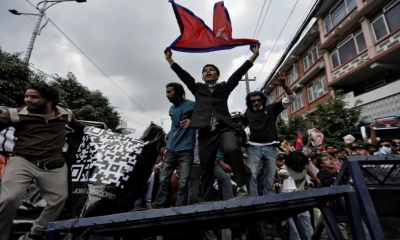 নেপালে চলমান বিক্ষোভের ছবি। সংগৃহীত