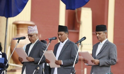 শপথ নিলেন নেপালের নতুন ৩ মন্ত্রী