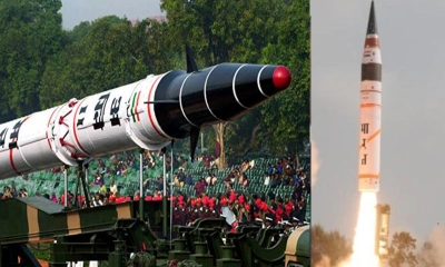 দুই হাজার কিলোমিটার পাল্লার নতুন ক্ষেপণাস্ত্র পরীক্ষায় সফল ভারত