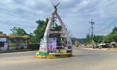 অবরোধে যানবাহন শূন্য খাগড়াছড়ি শহর। ছবি- সংগৃহীত