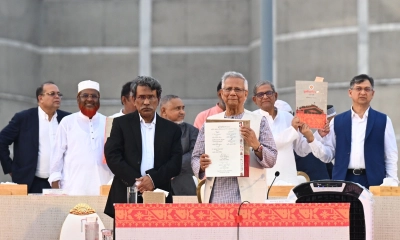 জুলাই সনদে স্বাক্ষর 