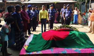 নবীগঞ্জে বীর মুক্তিযোদ্ধা মানিক লাল দাশের শেষকৃত্য সম্পন্ন