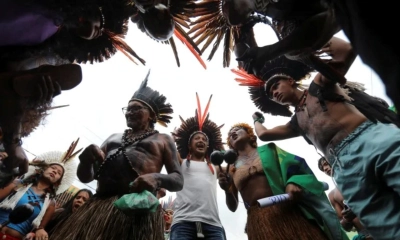 ব্রাজিলে কপ-৩০ সম্মেলনে আদিবাসীদের বিক্ষোভ