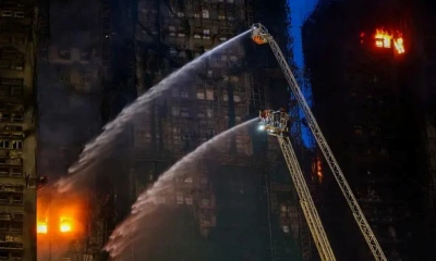 হংকংয়ের ভয়াবহ অগ্নিকাণ্ডে প্রাণহানি বেড়ে ৯৪, গ্রেপ্তার ৩