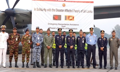 শ্রীলঙ্কায় ঘূর্ণিঝড় ও বন্যায় ক্ষতিগ্রস্তদের জন্য ত্রাণ পাঠালো বাংলাদেশ