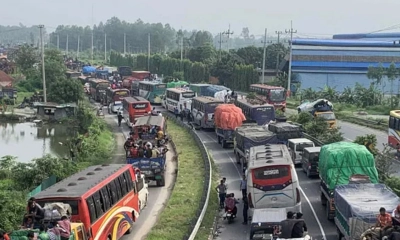 ঢাকা-টাঙ্গাইল-যমুনা সেতু মহাসড়কে ১৩ কিলোমিটার ধীরগতি