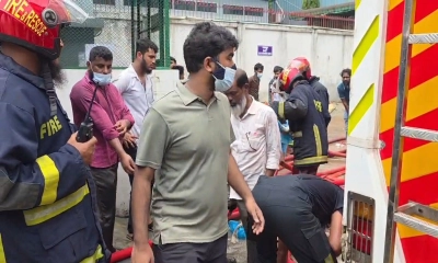 গাজীপুরে পোশাক কারখানায় আগুন