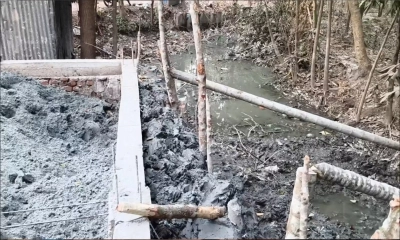 দখল-দূষণে পিরোজপুর পৌরসভার ৪২ খাল, দুর্ভোগে নাকাল পৌরবাসী 
