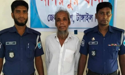 টাঙ্গাইলের নাগপুরে কিশোরীকে ধর্ষণের ঘটনায় অভিযুক্তকে গ্রেপ্তার করে পুলিশ। ছবি- রূপালী বাংলাদেশ