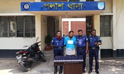 নিষিদ্ধ স্কাফ সিরাপসহ মাদক কারবারি গ্রেপ্তার