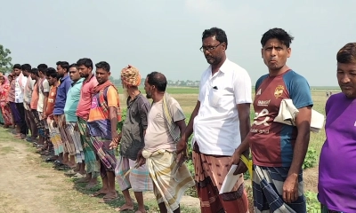 সাবেক সেনা সদস্যের জমি দখল, পরিবারকে অবরুদ্ধের অভিযোগ
