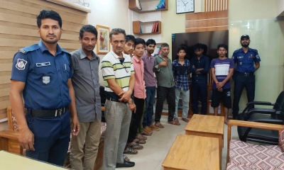 রাঙামাটিতে জেলা পুলিশের অভিযানে ১০ মাদক কারবারি গ্রেপ্তার