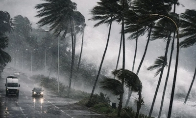 ৭ অঞ্চলে রাত ১টার মধ্যে ৬০ কিমি বেগে ঝড়ের শঙ্কা