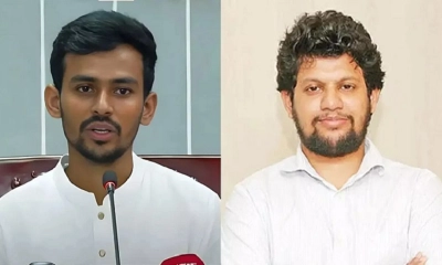 আসিফ মাহমুদ সজীব ভূঁইয়া ও মাহফুজ আলম । ছবি- সংগৃহীত