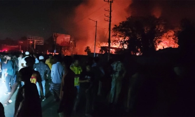 এলপিজি পাম্পে ভয়াবহ বিস্ফোরণ, আগুনে দগ্ধ ১০