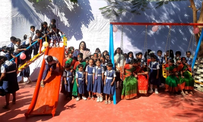 ব্যতিক্রমী প্লেগ্রাউন্ড। ছবি: রূপালী বাংলাদেশ