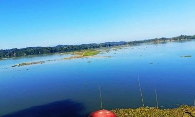 কাপ্তাই হ্রদের পানি না কমায় বোরো ধান চাষে হুমকি
