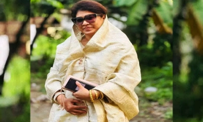 ধানের শীষের প্রার্থী সাবিরা সুলতানা মুন্নি। ছবি:  রূপালী বাংলাদেশ