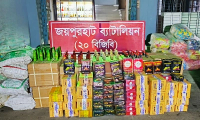 বিজিবির অভিযানে বিপুল পরিমাণ সিরাপ জব্দ