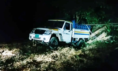নিয়ন্ত্রণ হারিয়ে পিকআপ খাদে পড়ে দুই শ্রমিক নিহত