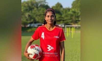 জাতীয় নারী ফুটবল দলের খেলোয়াড় মোছা. নার্গিস খাতুন। ছবি- সংগৃহীত