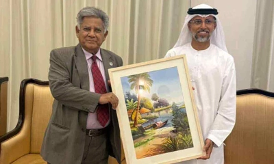 নৌপরিবহন উপদেষ্টা ও ইউএই’র জ্বালানি ও অবকাঠামো মন্ত্রীর বৈঠক