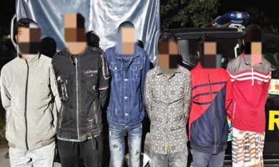আটক ৬ মাদক কারবারি। ছবি: রূপালী বাংলাদেশ