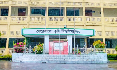 শেরেবাংলা কৃষি বিশ্ববিদ্যালয়। ছবি- সংগৃহীত