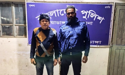 চুয়াডাঙ্গায় যুবলীগ নেতা আসমান আটক