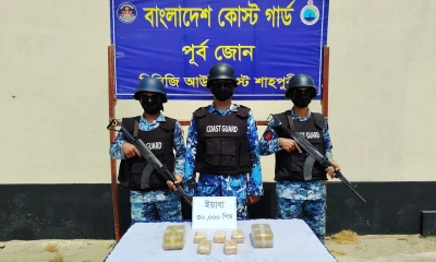 টেকনাফে ৩০ হাজার ইয়াবা জব্দ করেছে কোস্টগার্ড