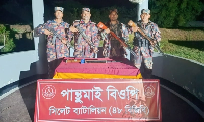 বিজিবির অভিযানে ভারতীয় অস্ত্র উদ্ধার