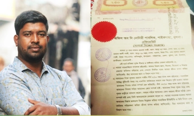 অনৈতিক কর্মকাণ্ডের প্রতিবাদে পিতার সঙ্গে সম্পর্ক ছিন্ন ছাত্রদল নেতার