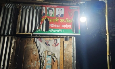 বিএনপি কার্যালয়ে পেট্রোল ঢেলে অগ্নিসংযোগ