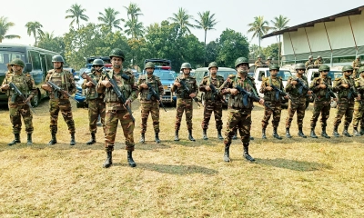 নির্বাচনে নিরাপত্তা দিতে যৌথ বাহিনীর টহল শুরু