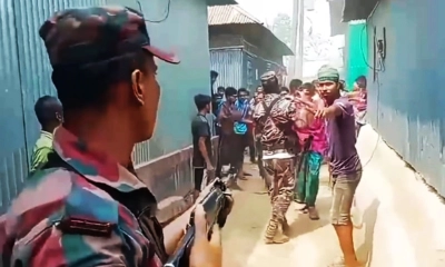 গ্রামবাসীর সঙ্গে বিজিবি সদস্যদের সংঘর্ষ