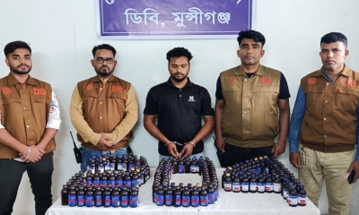 ২০৪ বোতল ফেন্সিডিলসহ যুবক গ্রেপ্তার
